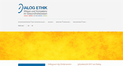 Desktop Screenshot of dialog-ethik.ch
